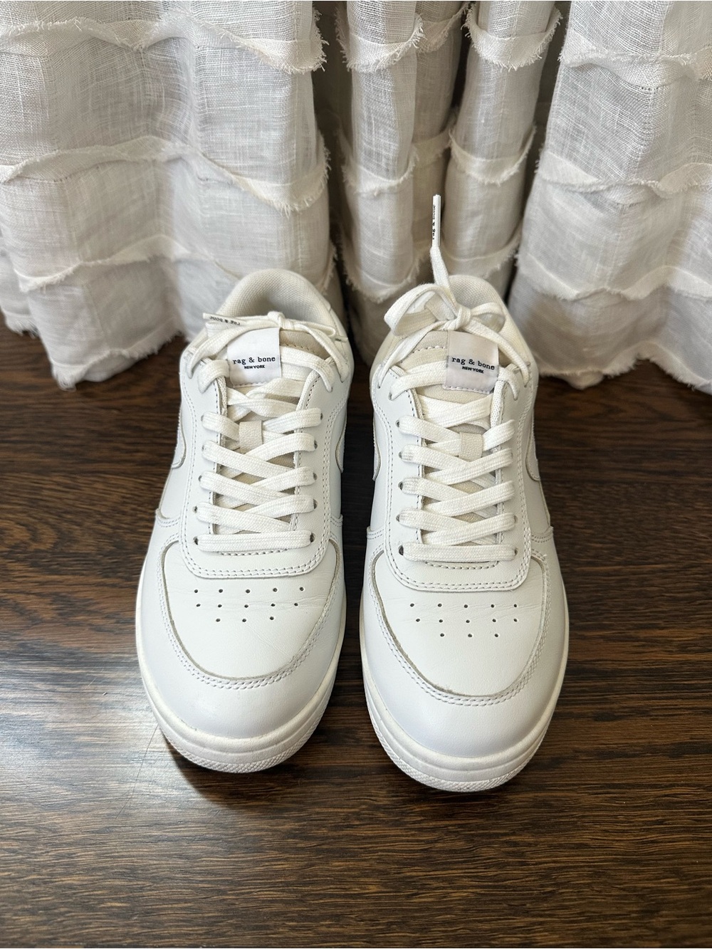 rag & bone retro court sneaker- leather, ortholite